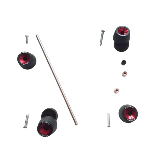 Lightech red front & rear axle sliders WAPAP402ROS for Rs660 – Tuono 660