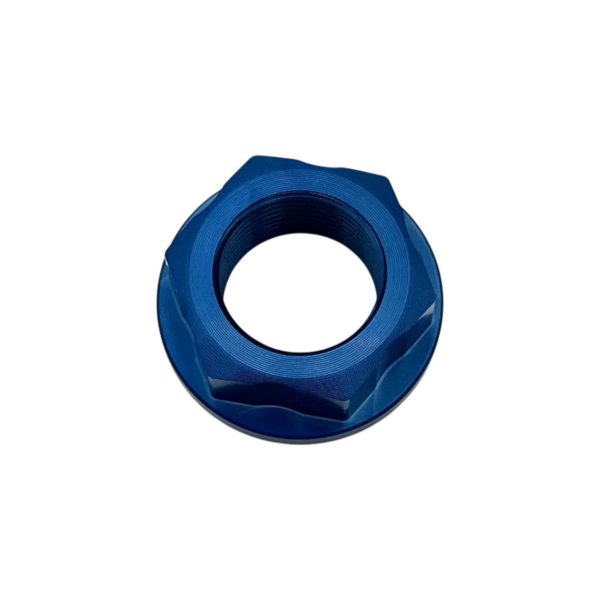 Rear Wheel Nut In Blue Anodized Ergal 7075 For All 660