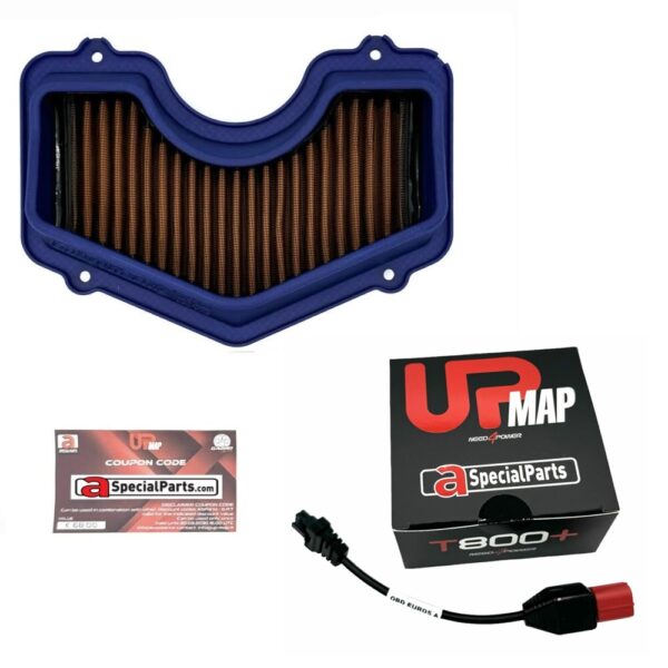 Kit Grt stage 2 airbox Aprilia Tuareg 660 con filtro aria Sprint filter P08 e Upmap