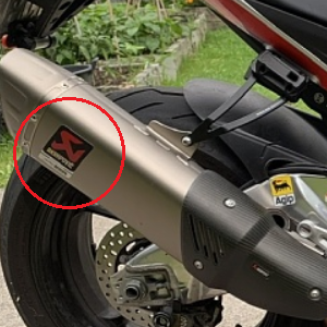 Genuine decal  Aprilia 2B006315 by Akrapovic