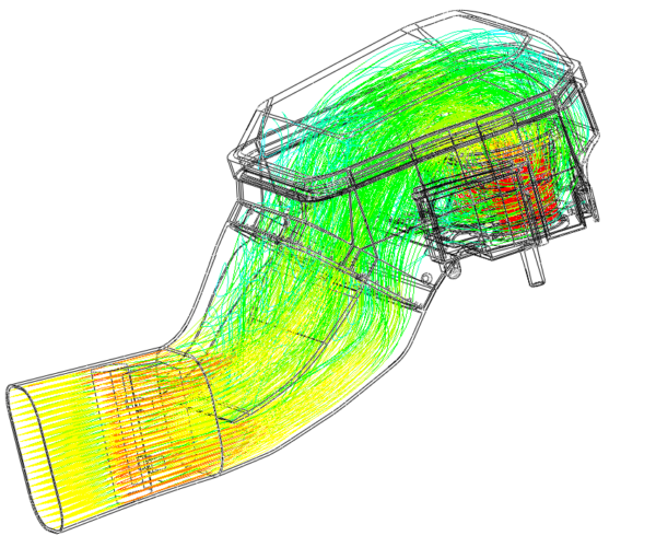 05 Gabro EVO Kit race airbox Aprilia RS 660 CFD airflow simulation