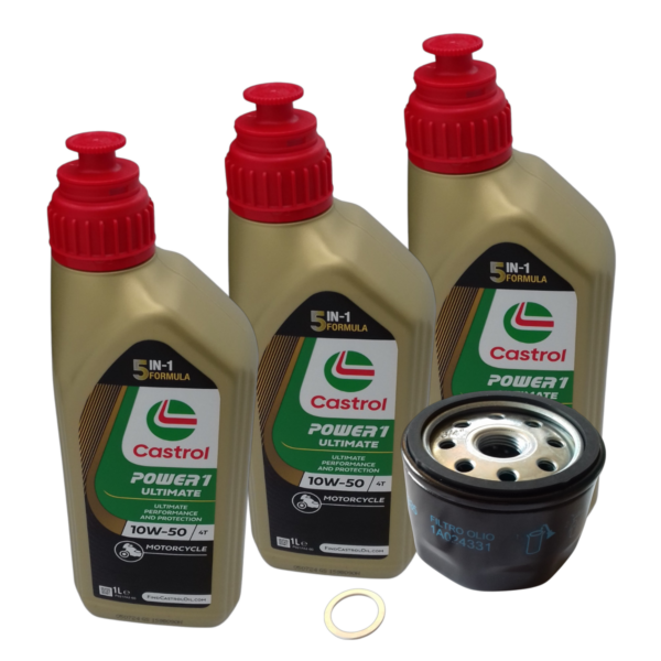 Tuareg 660 3-Liter Service Kit with Castrol Power1 Ultimate 10W50