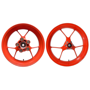 Pair Of Original Tuono 1100 Factory Red Rims
