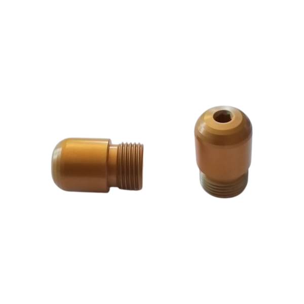 Pesi manubrio di Dilone Special Parts in ergal anodizzato oro