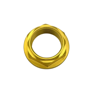 Front Wheel Nut In Gold Anodized Ergal 7075 For V4 V2