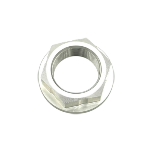 Rear Wheel Nut In Silver Anodized Ergal 7075 For V4 V2