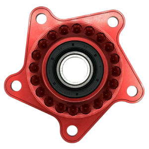 Rear Sprocket Holder -Red- By Dilone For Aprilia V2 V4 Dorsoduro And Caponord 1200