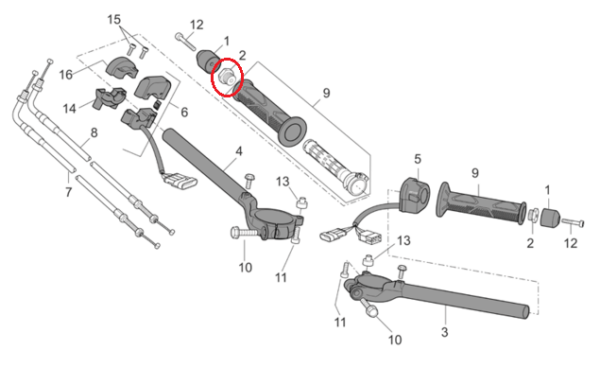SEMIMANUBRIO CLIP ON BAR