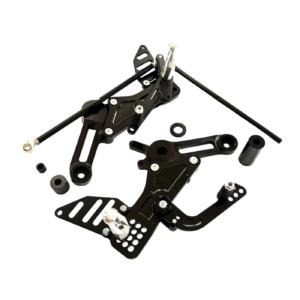 Pedane FlyHammer Rs457 anodizzate nere Rearsets FlyHammer Rs457 Black Anodized