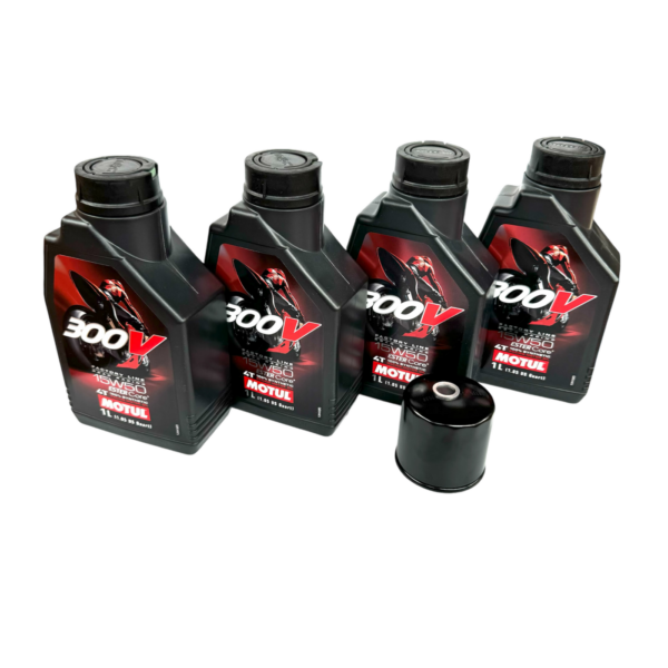 4 Liter RSV4 Tuono V4 Maintenance Kit With Motul 300V 15W50