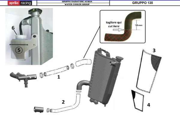 Kit Aprilia Racing Rimozione Valvola Termostatica Rsv4 Tuono V4