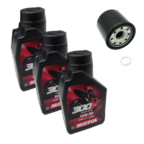 3-Liter Service Kit for Aprilia RS660 / Tuono 660 with Motul 300V 10W50